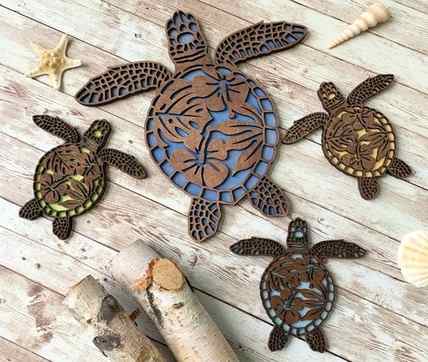 Sea turtles Wall Decor Coral Reef Canvas Wall Art India Ubuy