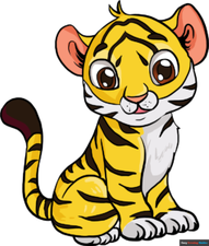 How to Draw a Baby Tiger Featured Image