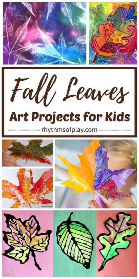 fall leaves art ideas: art projects with autumn leaves