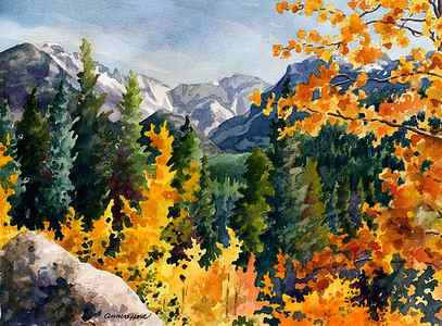 Wall Art - Painting - Rocky Mountain National Park by Anne Gifford