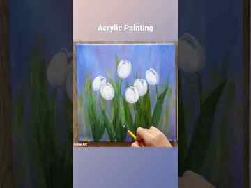  How to paint tulips shorts acrylicpainting tulips