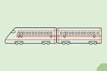 Step 6 Add outlines for the design to help you in adding colour to the train.