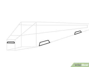 Step 5 Draw a set of trapezoids for the wheels and front lights of the train.