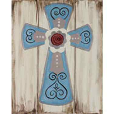 Rustic Cross - Full Color Design Reference Image