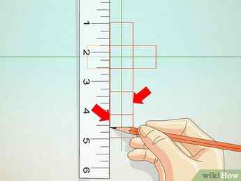 Step 3 Draw 2 more squares below the bottom square.