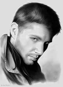 Wall Art - Drawing - Jensen Ackles by Greg Joens