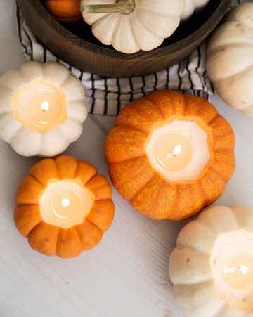 pumpkin carving ideas votive candles