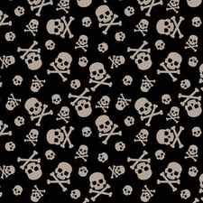 Skull and crossbones seamless pattern for holiday halloween by Mounir Khalfouf