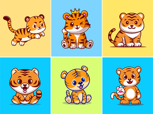 Chinese new year  activities angpao animal cat celebrate character china chinese new year cute holiday icon illustration king logo new year new year eve shio tiger zoo