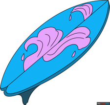 How to Draw a Surfboard Featured Image