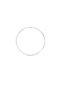 How to draw a dandelion Step 1 - draw a pencil circle