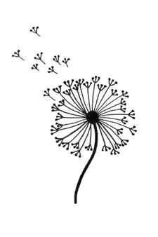 Dandelion blowing in the wind