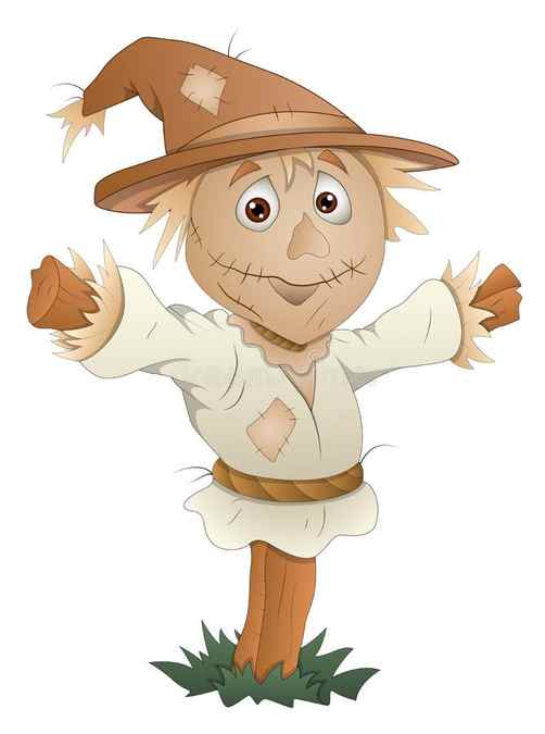 Scarecrow - Cartoon Character - Vector Illustration