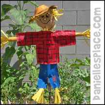 Paper-bag-scarecrow-craft