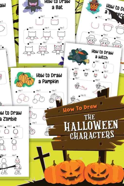 Easy Halloween drawings with stepbystep instructions Colinwynnart