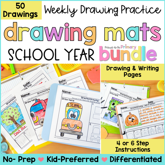 directed drawing activities bundle by proud to be primary