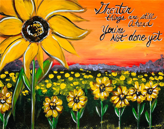 How to paint sunflowers