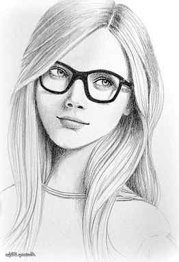 Black And White Girl Drawing Pencil Easy Clip Art, Aesthetic Girl Drawing HD phone wallpaper