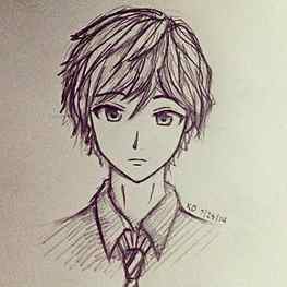 Easy Anime Chibi School Boy Drawing Pencil Anime Drawings In Pencil HD phone wallpaper