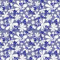 Seamless traditional ornament indigo pattern by Julien