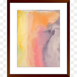 Watercolor painting Modern art Frames Acrylic paint, painting, watercolor Painting, orange, painting png thumbnail