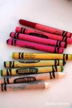 kids art wax crayons