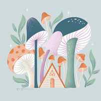 Fantastic Fungi Vi by Gia Graham