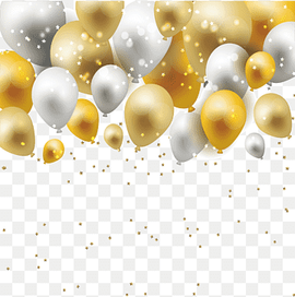 Material Yellow Pattern, Dream gold and silver balloon borders, brown and white balloon graphic, border, ribbon, balloon png thumbnail