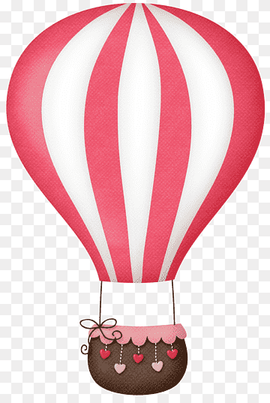 red and white hot air balloon, Hot air balloon Pastel, hot air ballon, balloon, color, aerostat png thumbnail