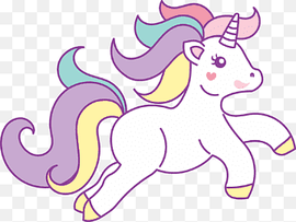 multicolored unicorn illustration, Running Unicorn, topo, purple, legendary Creature, mammal png thumbnail