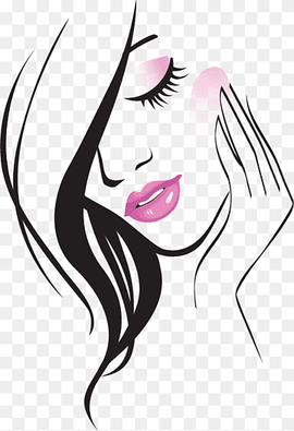 Beauty Parlour Free content, Hand-painted beauty line, woman illustration, watercolor Painting, purple, white png thumbnail