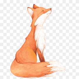 Watercolor painting Fox, Watercolor Fox, fox illustration, watercolor Leaves, mammal, child png thumbnail