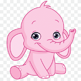 Cartoon Infant Drawing, baby elephant, mammal, child, face png thumbnail