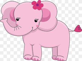 pink elephant illustration, Elephant Infant Cuteness Baby shower, elephants, mammal, child, animals png thumbnail