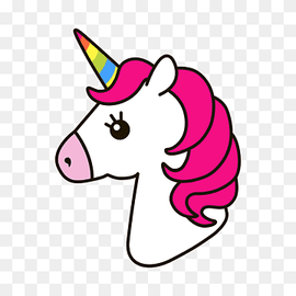 Unicorn Drawing Cartoon, unicorn, unicorn, chibi, head, flower png thumbnail