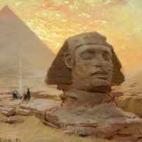 The Great Sphinx of Giza by Georg von Rosen