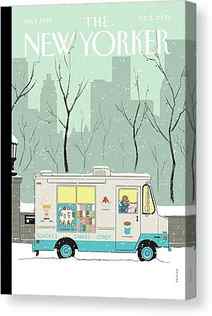 Ice Cream Truck Canvas Prints