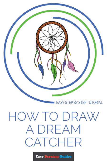 How to Draw a Dream Catcher | Share to Pinterest