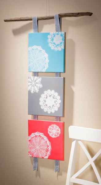 Paint Doilies on Canvas from Craft Warehouse