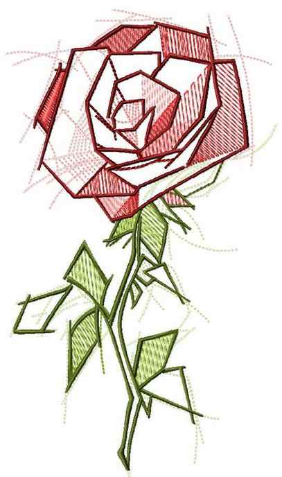 Premium Vector Abstract rose with a drops of blood