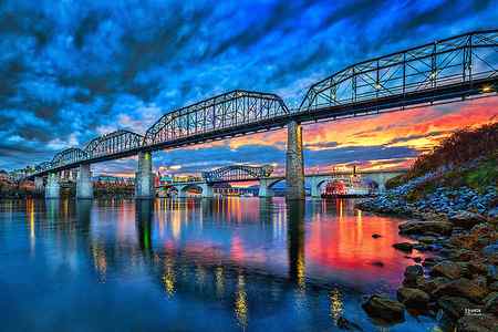 Wall Art - Photograph - Chattanooga Sunset 3 by Steven Llorca