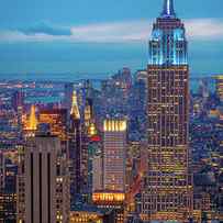 Empire State Blue Night by Inge Johnsson