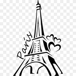 Eiffel Tower Drawing Painting Silhouette, eiffel tower, white, pencil, france png thumbnail