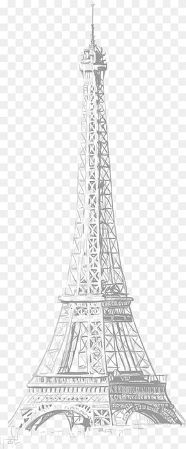 Eiffel Tower digital art, Eiffel Tower Drawing, Eiffel Tower, ink, monochrome, structure png thumbnail