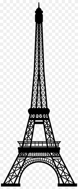 Eiffel Tower Silhouette, Paris, monochrome, world, silhouette png thumbnail