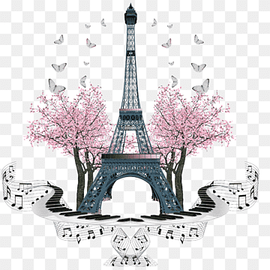 Eiffel tower, Paris illustration, Eiffel Tower graphy, tour, painting, tower, animation png thumbnail