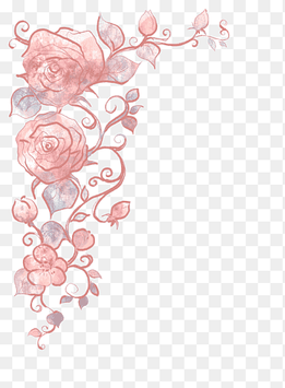 pink roses border, Rose Abstract art, Hand-painted flowers, watercolor Painting, flower Arranging png thumbnail
