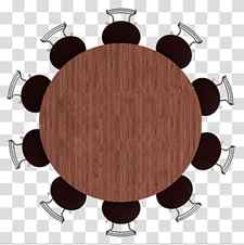 round table with chairs illustration, Round Table Chair Dining room , top view transparent background PNG clipart thumbnail