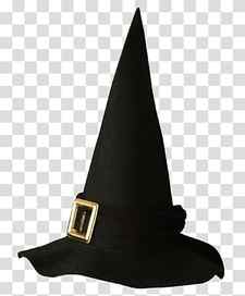 black witch hat illustration, Witch hat Halloween , Black Witch Hat transparent background PNG clipart thumbnail