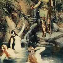 The Three Maidens Swam Close by Ferdinand Leeke